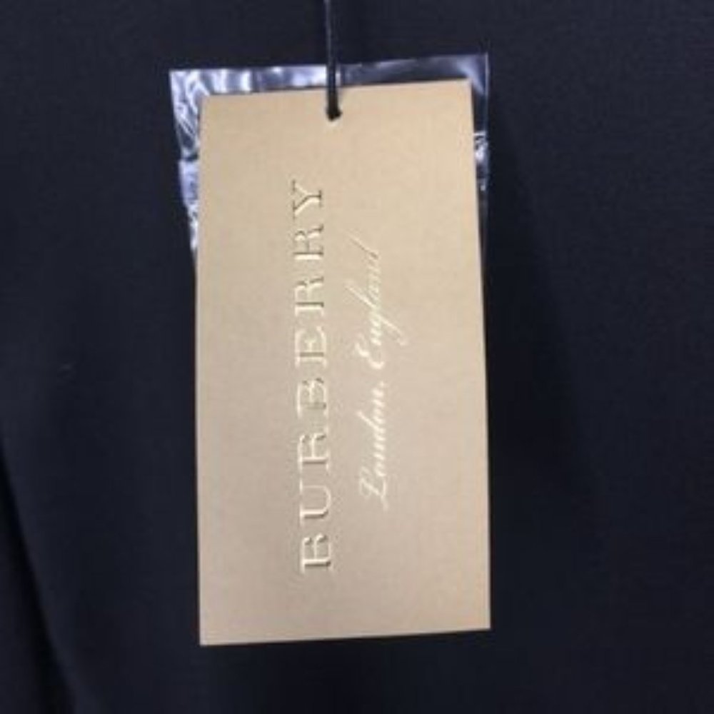 Burberry Mens Charcoal Merino Wool Cardigan With Lamb Suede Elbow Patches - Picture 5 of 7